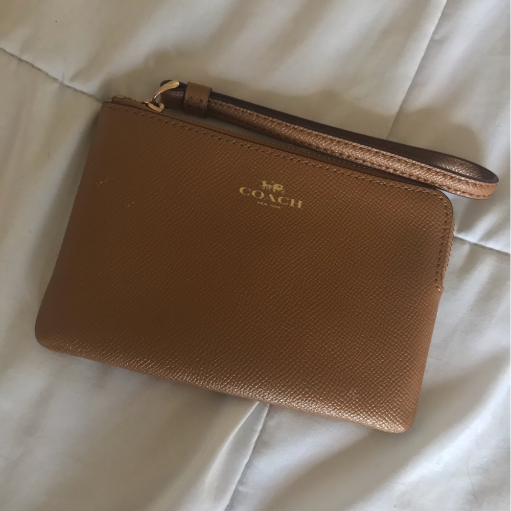 Coach Tan Wristlet